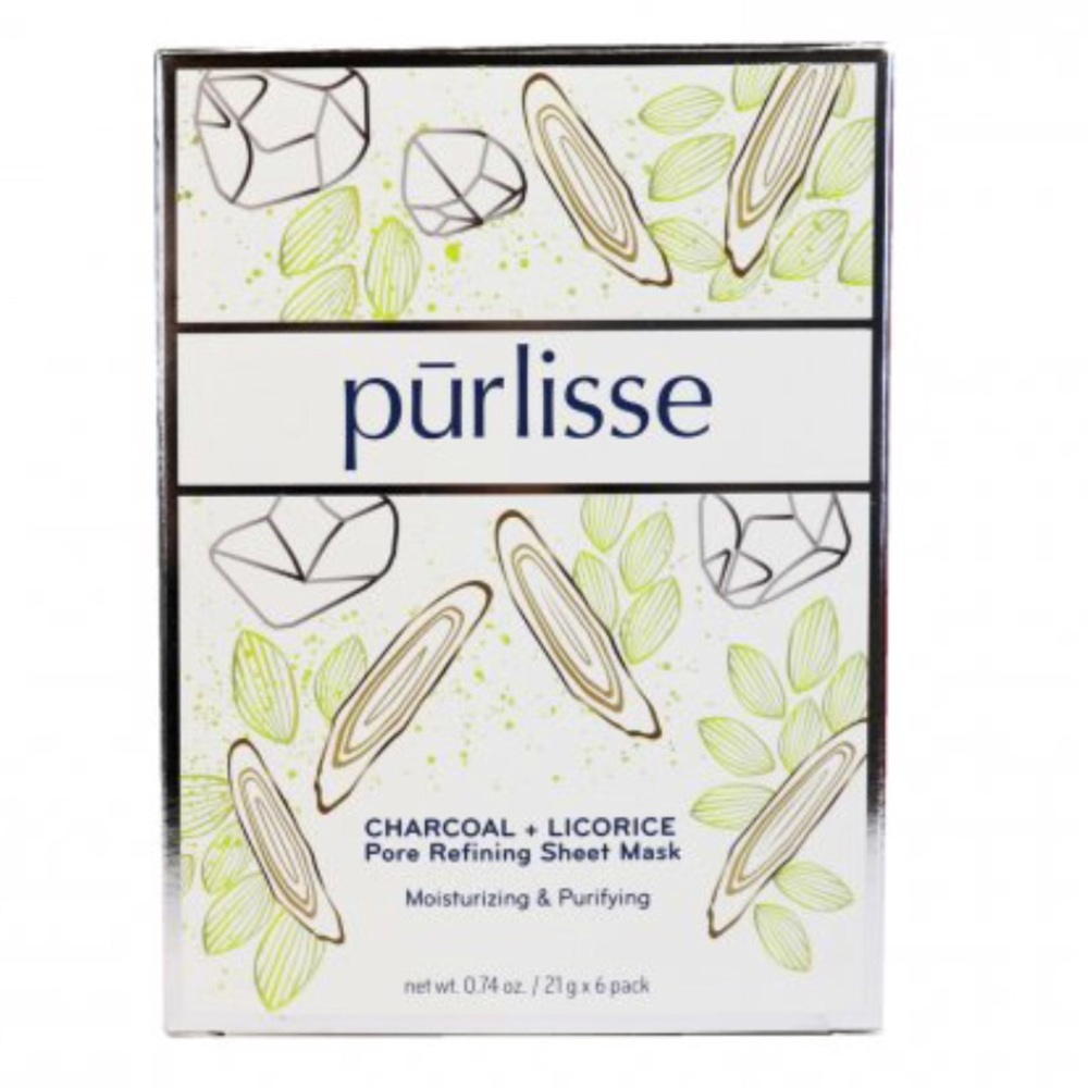 Purlisse Charcoal and licorice - 6 Masks in the Bx